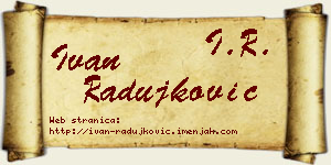 Ivan Radujković vizit kartica